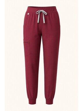 FIGS Techinal Collection Women’s Burgundy Jogger Pants Scrub Pants Medical Sz M